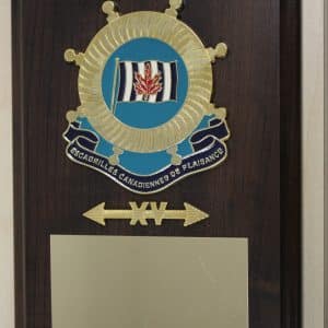Plaque 15 gallons mérite - Français